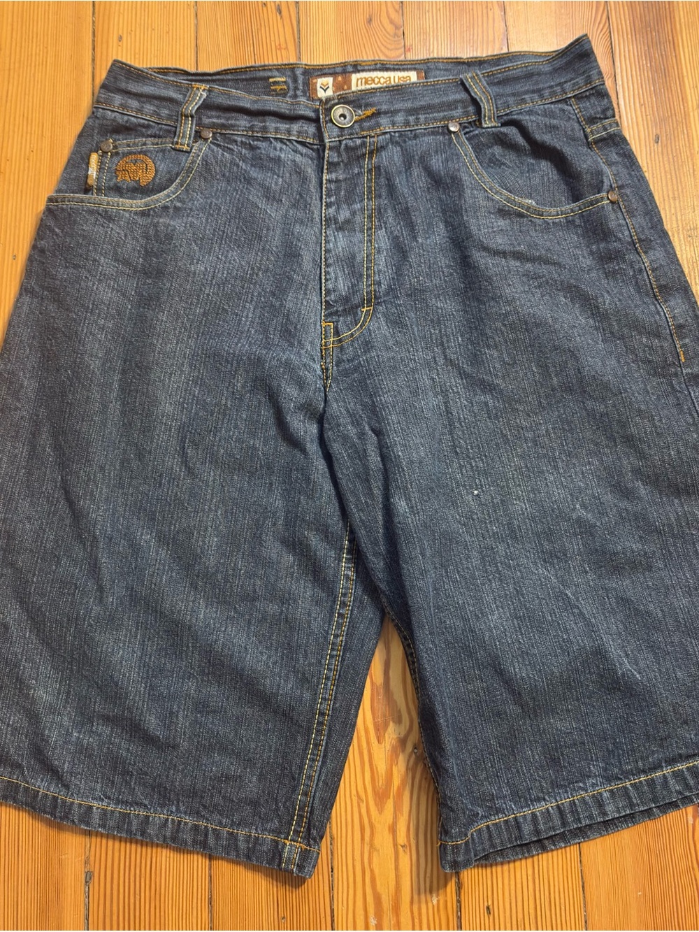 mecca Dark Indigo Denim Men's Jean Shorts